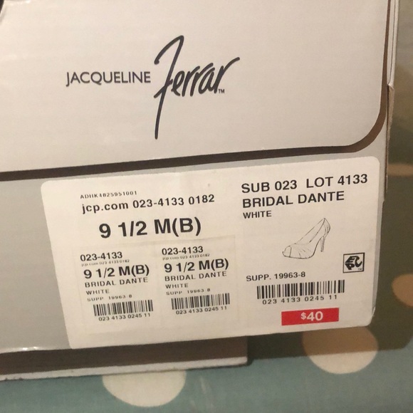 Jacqueline Ferrar White Bridal Dante Pumps - Picture 7 of 7